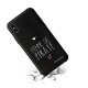 Coque iPhone Xs Max effet cuir grainé noir Femme de Pirate Design La Coque Francaise
