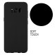 Coque Samsung Galaxy S8 Silicone liquide Noire + 2 Vitres en Verre trempé Protection écran Antichocs