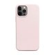  Coque iPhone 12 Pro Max Silicone liquide Rose + 2 Vitres en Verre trempé Protection écran Antichocs