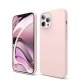  Coque iPhone 12 Pro Max Silicone liquide Rose + 2 Vitres en Verre trempé Protection écran Antichocs