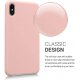 Coque iPhone X/XS Silicone liquide Rose + 2 Vitres en Verre trempé Protection écran Antichocs