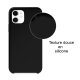  Coque iPhone 11 Silicone liquide Noire + 2 Vitres en Verre trempé Protection écran Antichocs