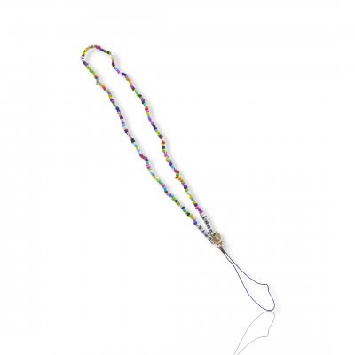Bijoux de téléphone à accrocher à votre coque Sunny Days perles multicolores - longueur 61 cm