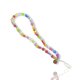 Bijoux de téléphone à accrocher à votre coque  perles multicolores - longueur 28 cm