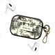 Housse pour Airpods Pro silicone liquide noir Botanic Evasion Motif Ecriture Tendance La Coque Francaise