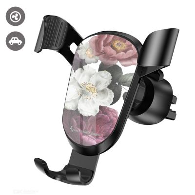 Support téléphone voiture noir Roses Rouges Motif Ecriture Tendance La Coque Francaise