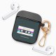 Housse pour airpods silicone liquide noir Cassette Vintage Evasion Motif Ecriture Tendance La Coque Francaise