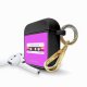 Housse pour airpods silicone liquide noir Cassette Vintage Romance Motif Ecriture Tendance La Coque Francaise