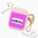 Housse pour Airpods silicone liquide rose Cassette Vintage Romance Motif Ecriture Tendance La Coque Francaise