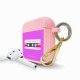 Housse pour Airpods silicone liquide rose Cassette Vintage Romance Motif Ecriture Tendance La Coque Francaise