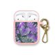 Housse pour Airpods silicone liquide rose Fleurs Tropicales Parme Motif Ecriture Tendance La Coque Francaise