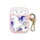 Housse pour Airpods silicone liquide rose Pivoines Violettes Motif Ecriture Tendance La Coque Francaise