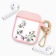 Housse pour Airpods silicone liquide rose Fleurs Sauvages Motif Ecriture Tendance La Coque Francaise