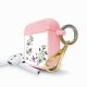 Housse pour Airpods silicone liquide rose Fleurs Sauvages Motif Ecriture Tendance La Coque Francaise