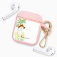 Housse pour Airpods silicone liquide rose Sous les Palmiers Motif Ecriture Tendance La Coque Francaise