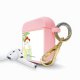 Housse pour Airpods silicone liquide rose Sous les Palmiers Motif Ecriture Tendance La Coque Francaise