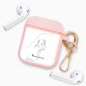 Housse pour Airpods silicone liquide rose La Rêveuse Motif Ecriture Tendance La Coque Francaise