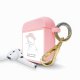 Housse pour Airpods silicone liquide rose L'amoureuse Motif Ecriture Tendance La Coque Francaise