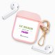 Housse pour Airpods silicone liquide rose Le Marais Motif Ecriture Tendance La Coque Francaise