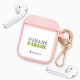 Housse pour Airpods silicone liquide rose Paname Motif Ecriture Tendance La Coque Francaise