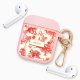 Housse pour Airpods silicone liquide rose Botanic Amour Motif Ecriture Tendance La Coque Francaise