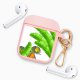 Housse pour Airpods silicone liquide rose Jungle Motif Ecriture Tendance La Coque Francaise