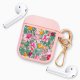 Housse pour Airpods silicone liquide rose Fleurs Beige et Rose Motif Ecriture Tendance La Coque Francaise