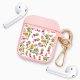 Housse pour Airpods silicone liquide rose Tulipes Jaune et Rouge Motif Ecriture Tendance La Coque Francaise