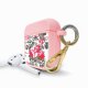 Housse pour Airpods silicone liquide rose Roses Colorées Motif Ecriture Tendance La Coque Francaise