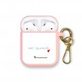 Housse pour Airpods silicone liquide rose Nuit Blanche Motif Ecriture Tendance La Coque Francaise