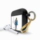 Housse pour airpods silicone liquide noir Working girl Motif Ecriture Tendance La Coque Francaise