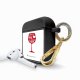 Housse pour airpods silicone liquide noir Mieux Vaut Boire Motif Ecriture Tendance La Coque Francaise