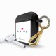 Housse pour airpods silicone liquide noir Amour_coeur Motif Ecriture Tendance La Coque Francaise