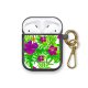 Housse pour airpods silicone liquide noir Tropical Motif Ecriture Tendance La Coque Francaise