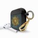 Housse pour airpods silicone liquide noir Mandala Or Motif Ecriture Tendance La Coque Francaise