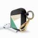 Housse pour airpods silicone liquide noir Triobois Motif Ecriture Tendance La Coque Francaise