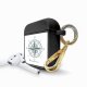 Housse pour airpods silicone liquide noir Boussole Motif Ecriture Tendance La Coque Francaise