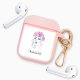 Housse pour Airpods silicone liquide rose La vie est belle Motif Ecriture Tendance La Coque Francaise