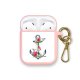 Housse pour Airpods silicone liquide rose Ancre Motif Ecriture Tendance La Coque Francaise