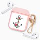 Housse pour Airpods silicone liquide rose Ancre Motif Ecriture Tendance La Coque Francaise