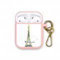 Housse pour Airpods silicone liquide rose Illumination de paris Motif Ecriture Tendance La Coque Francaise