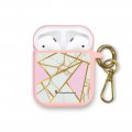 Housse pour Airpods silicone liquide rose Marbre Rose Motif Ecriture Tendance La Coque Francaise