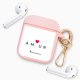 Housse pour Airpods silicone liquide rose Amour_coeur Motif Ecriture Tendance La Coque Francaise