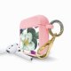 Housse pour Airpods silicone liquide rose Fleurs roses Motif Ecriture Tendance La Coque Francaise