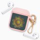 Housse pour Airpods silicone liquide rose Mandala Or Motif Ecriture Tendance La Coque Francaise