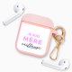 Housse pour Airpods silicone liquide rose Mère Veilleuse Motif Ecriture Tendance La Coque Francaise