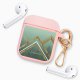 Housse pour Airpods silicone liquide rose Trio Forêt Motif Ecriture Tendance La Coque Francaise