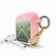 Housse pour Airpods silicone liquide rose Trio Forêt Motif Ecriture Tendance La Coque Francaise