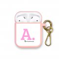 Housse pour Airpods silicone liquide rose Initiale A Motif Ecriture Tendance La Coque Francaise