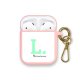 Housse pour Airpods silicone liquide rose Initiale L Motif Ecriture Tendance La Coque Francaise